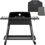 Everdure Furnace gasgrill + grillovertrekk & grillplade, matt svart