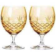 Frederik Bagger Crispy Eightball Glass 2 stk, Citrine