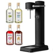 Aarke Carbonator 3 kullsyremaskin + Drink Mixer 4-pack, svart