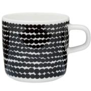 Marimekko OIVA kaffekopp 2 dl, siirtolapuutarha, hvit/svart