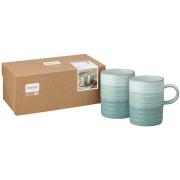 Denby Kiln Green, sett med 2 krus