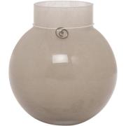 Ernst Glassvase rund 14 cm, Ø13, beige