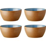 Bitz Skål 12 cm 4-pack, wood/ocean