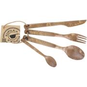 Kupilka Cutlery bestikksett, 4 deler, brun