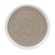 Marimekko Siirtolapuutarha tallerken 13,5 cm, hvit/beige