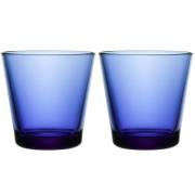 Iittala Kartio glass 21 cl 2 stk, ultramarinblå