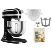 KitchenAid Artisan 5KSM70SHXE kjøkkenmaskin 6,6 liter + 5KSMICM Ice Cr...