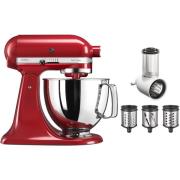 KitchenAid  Artisan KSM125EER kjøkkenmaskin 4,8 liter + 5KSMVSA grønns...