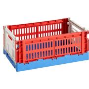 HAY Colour Crate Mix oppbevaringsboks small, red