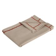 Hübsch Easypeasy kjøkkenhåndkle, beige/rød