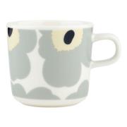 Marimekko Unikko kaffekopp 2 dl, hvit/grå/sand/blå