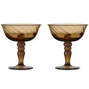 Byon Opacity italiensk coctailglass 15 cl 2-pakning, brun