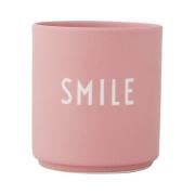 Design Letters - Favourite krus smile 25 cl rose