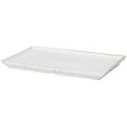 Broste Copenhagen - Eli tallerken 20x12 cm mat soft light grey