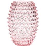 Klimchi - Hobnail egg vase 18 cm rosaline