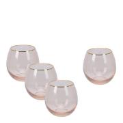 Modern House - Soft Pink vannglass 45 cl 4 stk