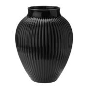 Knabstrup Keramik - Ripple vase 27 cm svart