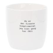 Sögne Home - Trygve Skaug krus komplimentet 30 cl hvit