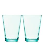 iittala - Kartio glass 40 cl 2 stk vanngrønn