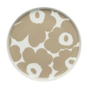 Marimekko - Oiva Unikko tallerken 20 cm hvit/beige