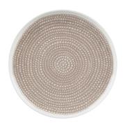 Marimekko - Siirtolapuutarha tallerken 25 cm hvit/beige