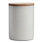 Aida - RAW Arctic White redskapskrukke med lokk 15x10 cm teak