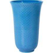 Lyngby Porcelæn - Rhombe Color vase 20 cm blå porselen