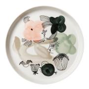 Arabia - Kukkamaa tallerken 19 cm grønn