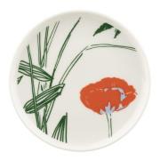 Marimekko - Puutarhakutsut asjett 13,5 cm hvit/grønn/oransje