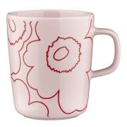 Marimekko - Piirto Unikko krus 25 cl rosa/rød