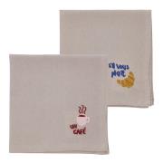 Södahl - Bistro tøyservietter 40x40 cm 2 stk coffee brown