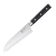 Dorre - Asama Santoku kokkekniv 18 cm svart/sølv