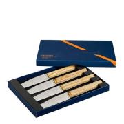 Opinel - Table Bois bestikksett 4 deler Facette ask