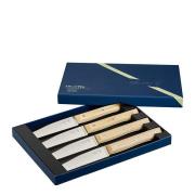 Opinel - Table Bois bestikksett 4 deler Facette oliven