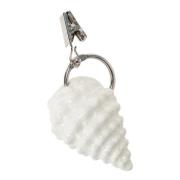 Lexington - Shell dukholder i steingods 6x4 cm hvit