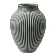 Knabstrup Keramik - Ripple vase 27 cm matt celadon green