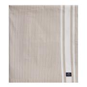 Lexington - Icons stripete oxfordduk 150x350 cm beige/hvit