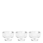 Stelton - Pilastro skål på fot 11 cm 3 stk klar