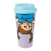 Nordicbuddies - Pippi take away kopp 45 cl lilla