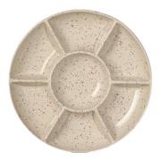 Sagaform - Ditte serveringsfat 26x26x3,5 cm beige/burgunder