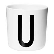 Design Letters - Kids kopp U 17,5 cl hvit