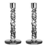 Orrefors - Carat lysestake 24 cm 2 stk antrasitt