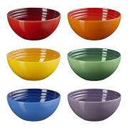 Le Creuset - Rainbow skål 33 cl 12 cm 6 stk