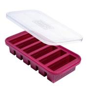 Souper Cubes - Matoppbevaring m/lokk silikon half-cup 6x125 ml cranber...