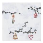 Kähler - Hammershøi Christmas serviett 40x40 cm 20 stk hvit