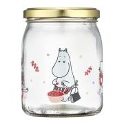 Muurla - Mummi glasskrukke og 4 klistremerker 0,5L bær