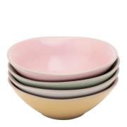 Jamie Oliver - Big Love tapasskåler i stentøy 13,5 cm 4 stk rosa/hvit/...