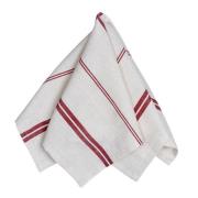 Stiernholm - Elsa servietter 45x45 cm 2 stk natur/rød