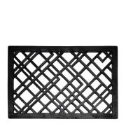 Tica Copenhagen - Lines dørmatte gummi 40x60x1 cm svart