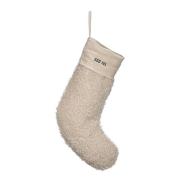 Pictureit - Julesokk teddy 35 cm GOD JUL kremhvit